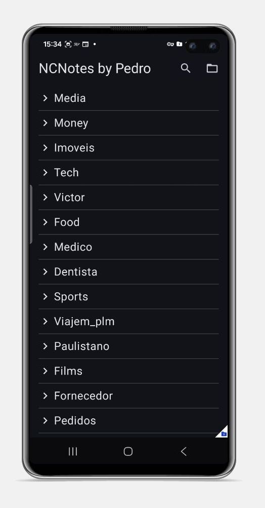 NCNotes Android tela 1
